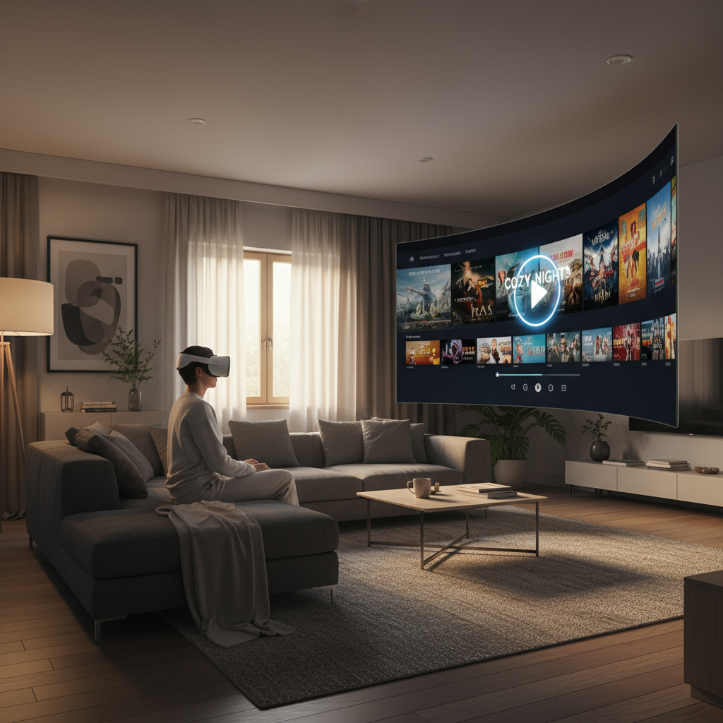 Watching Netflix in VR on a standalone headset in a virtual theater