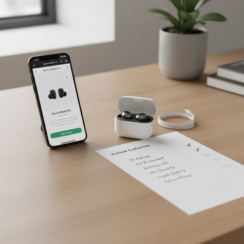 Shopping checklist for best budget waterproof wireless earbuds
