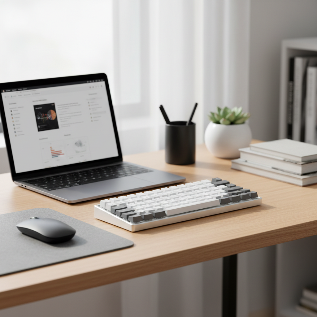 Quiet mechanical keyboard setup on a budget for home office