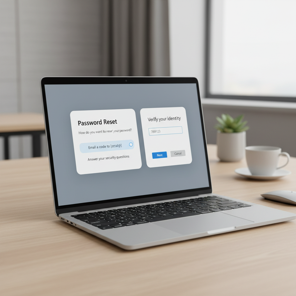 Windows 11 password reset screen with recovery options