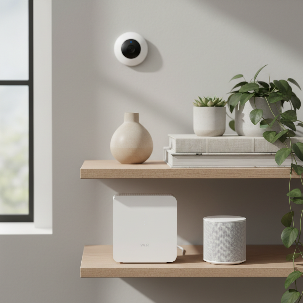 Home Wi-Fi router and mesh system improving reliability for budget security cameras
