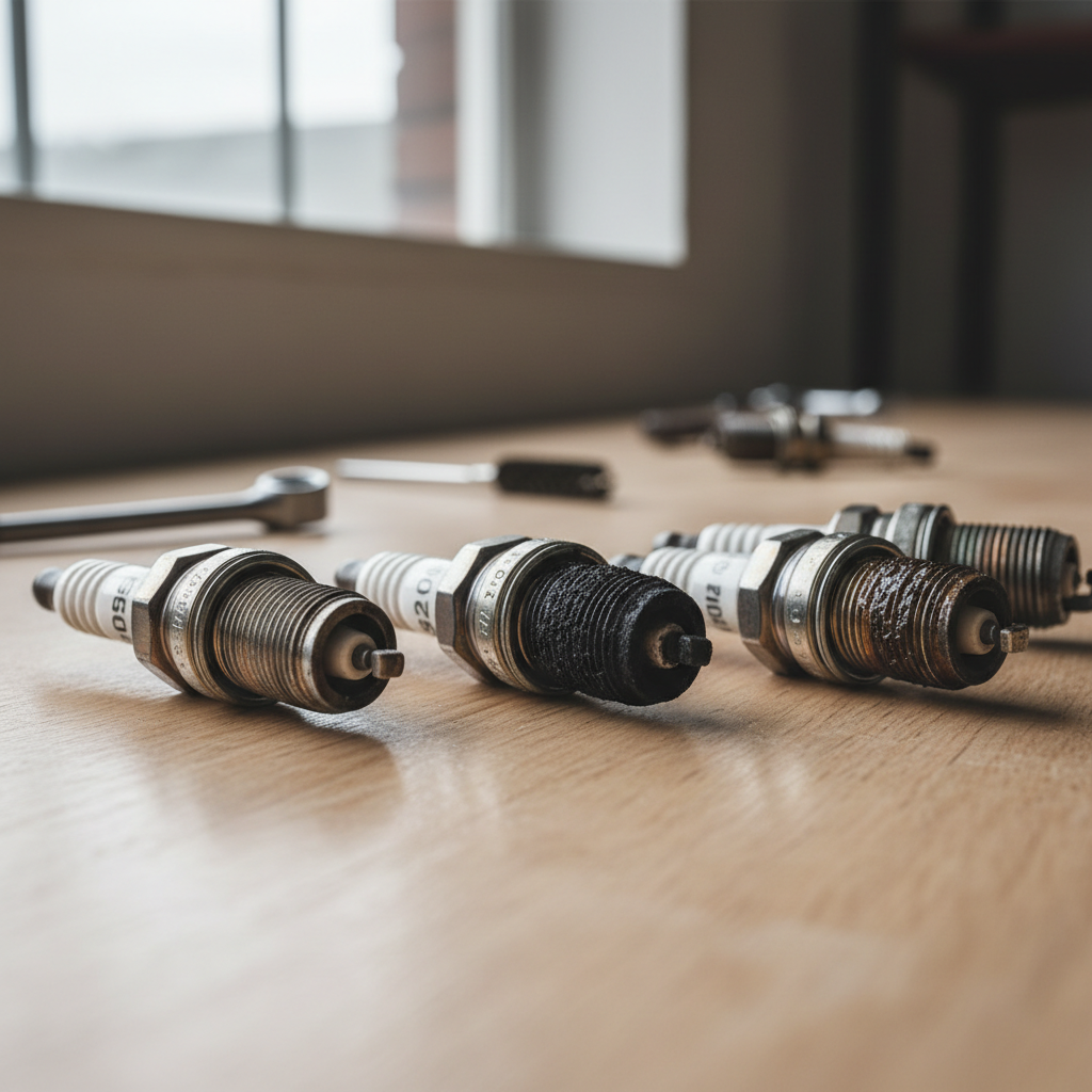 Spark plug wear patterns that can reduce fuel economy
