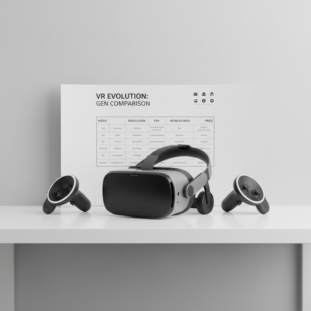 Comparison table concept for top VR games by genre and comfort