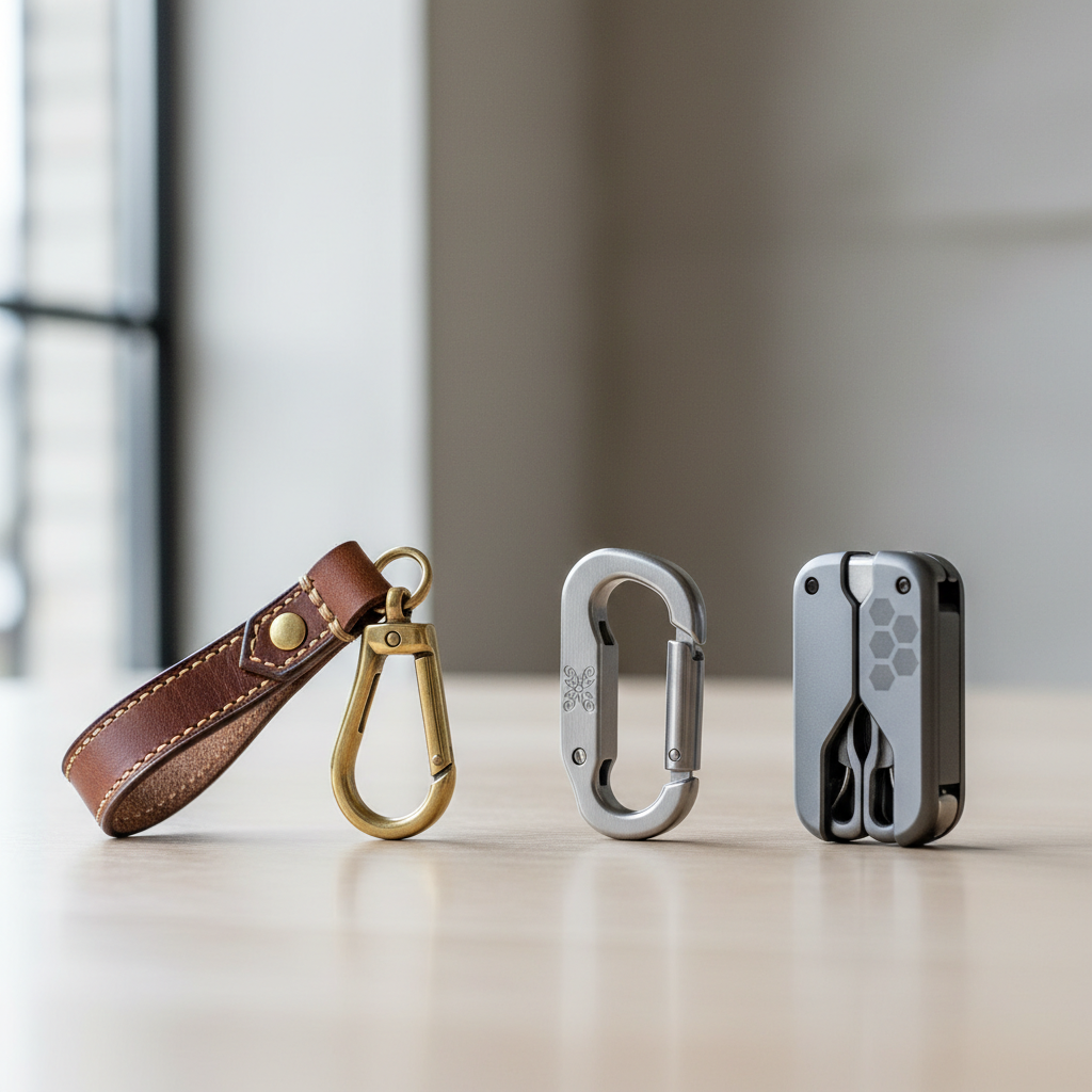 Durable car key chains for men materials comparison