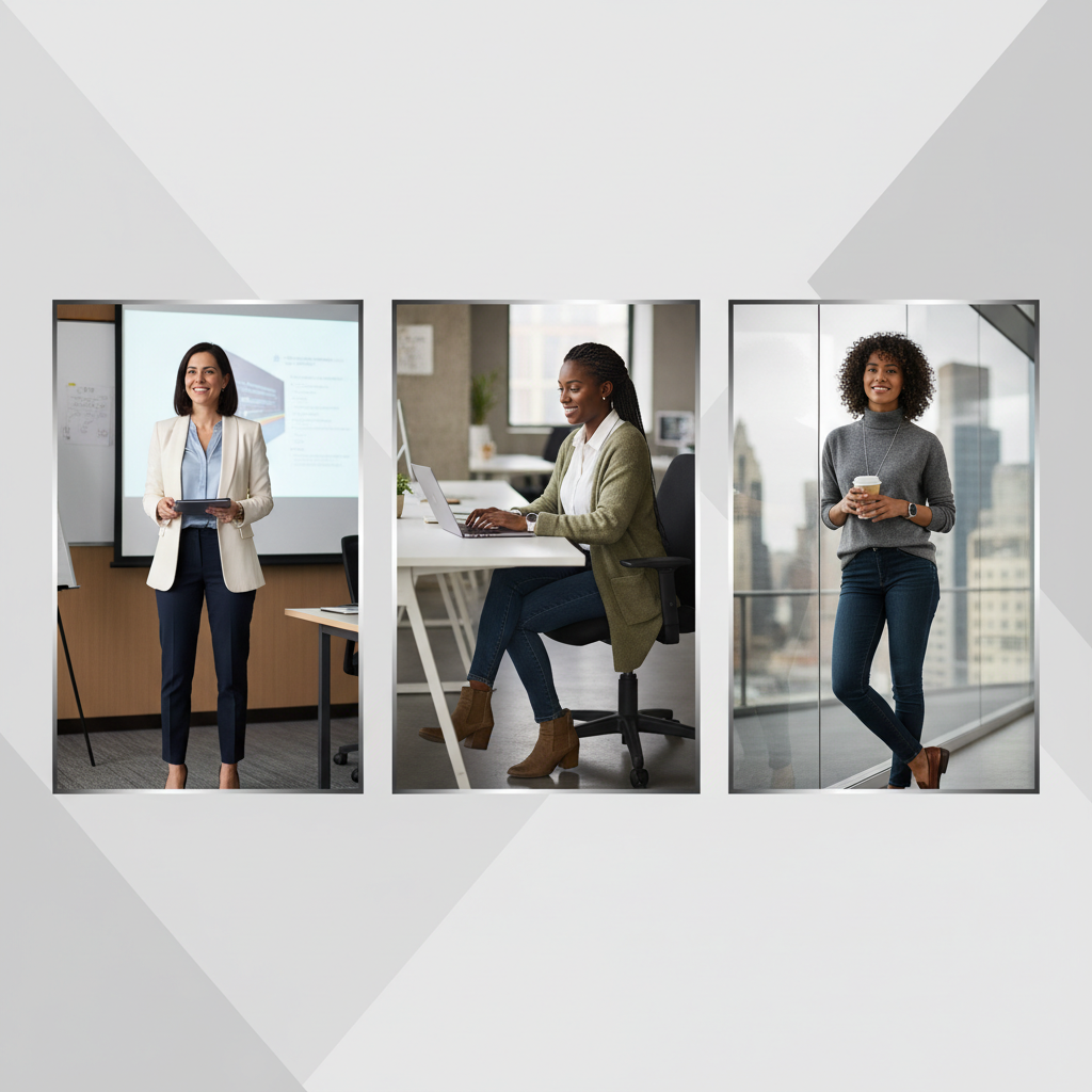 Business casual women outfit combinations for different workdays