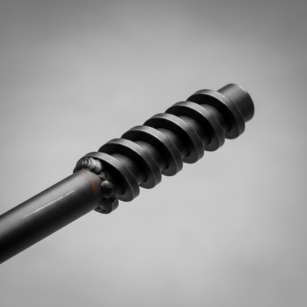 Close-up of fire pit poker handle and steel thickness showing durable construction