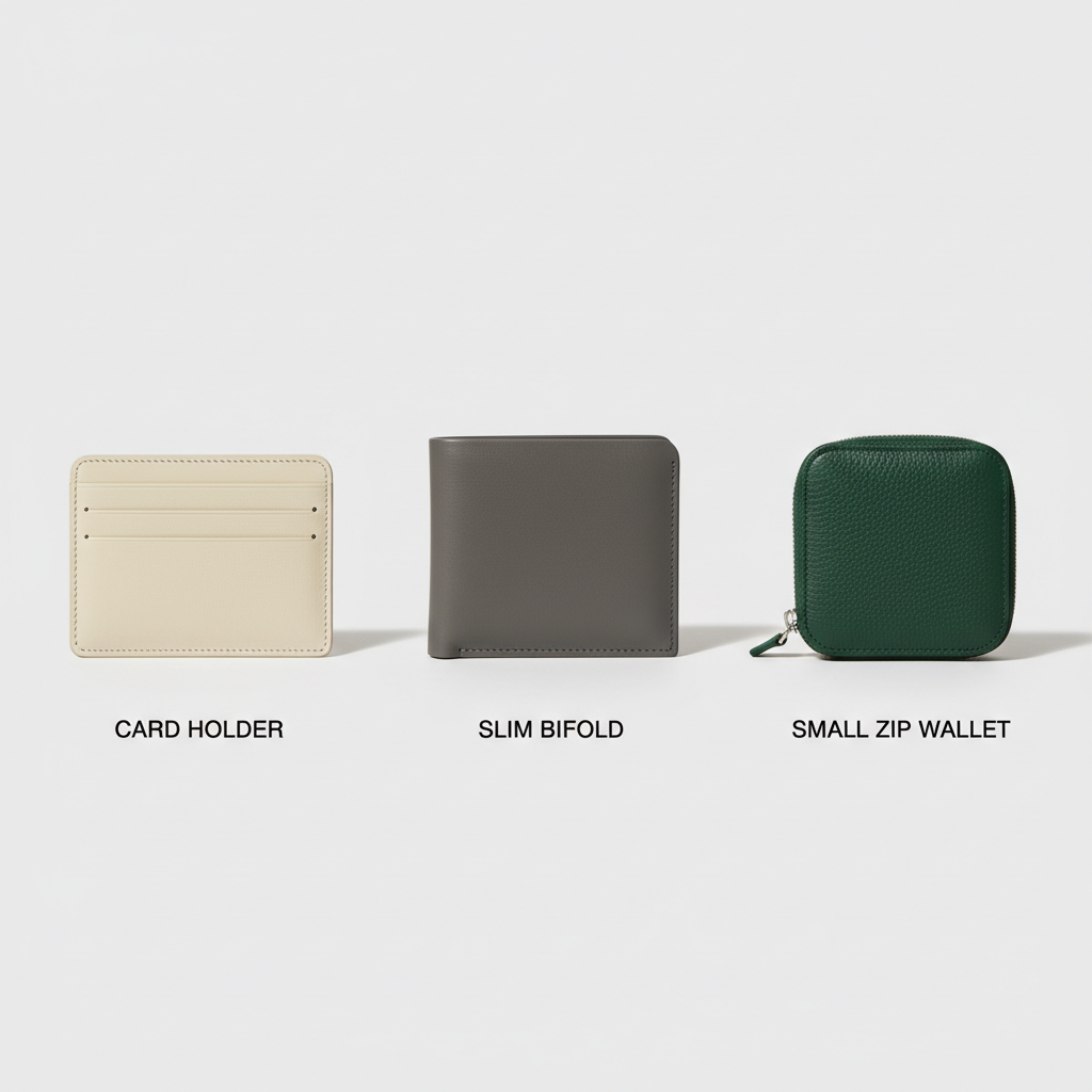 Minimalist wallet types comparison card holder bifold zip wallet