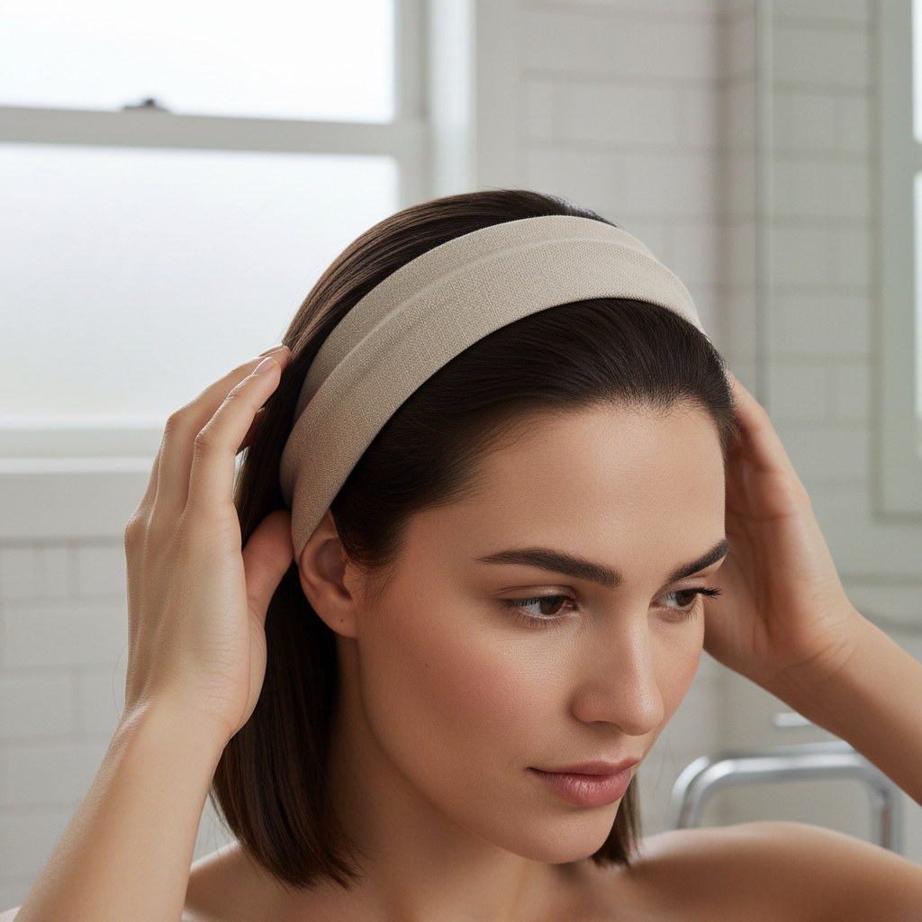 Headband slipping forward and backward due to hair texture and low friction
