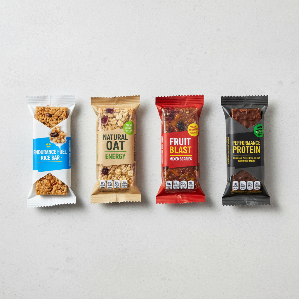 Comparison of cycling snack bar types and nutrition labels