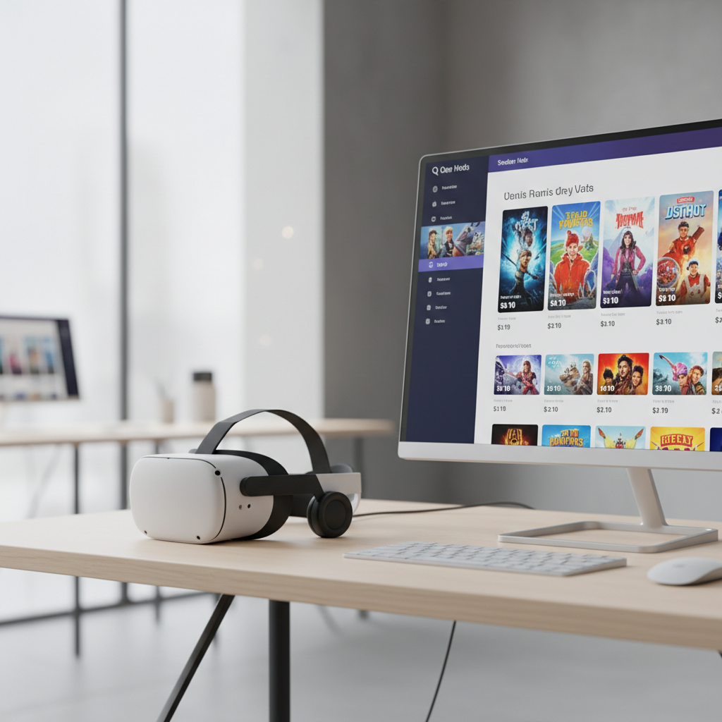 Affordable VR games under $10 on a headset storefront