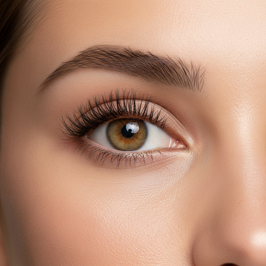 Beginner tightlining look showing subtle lashline definition