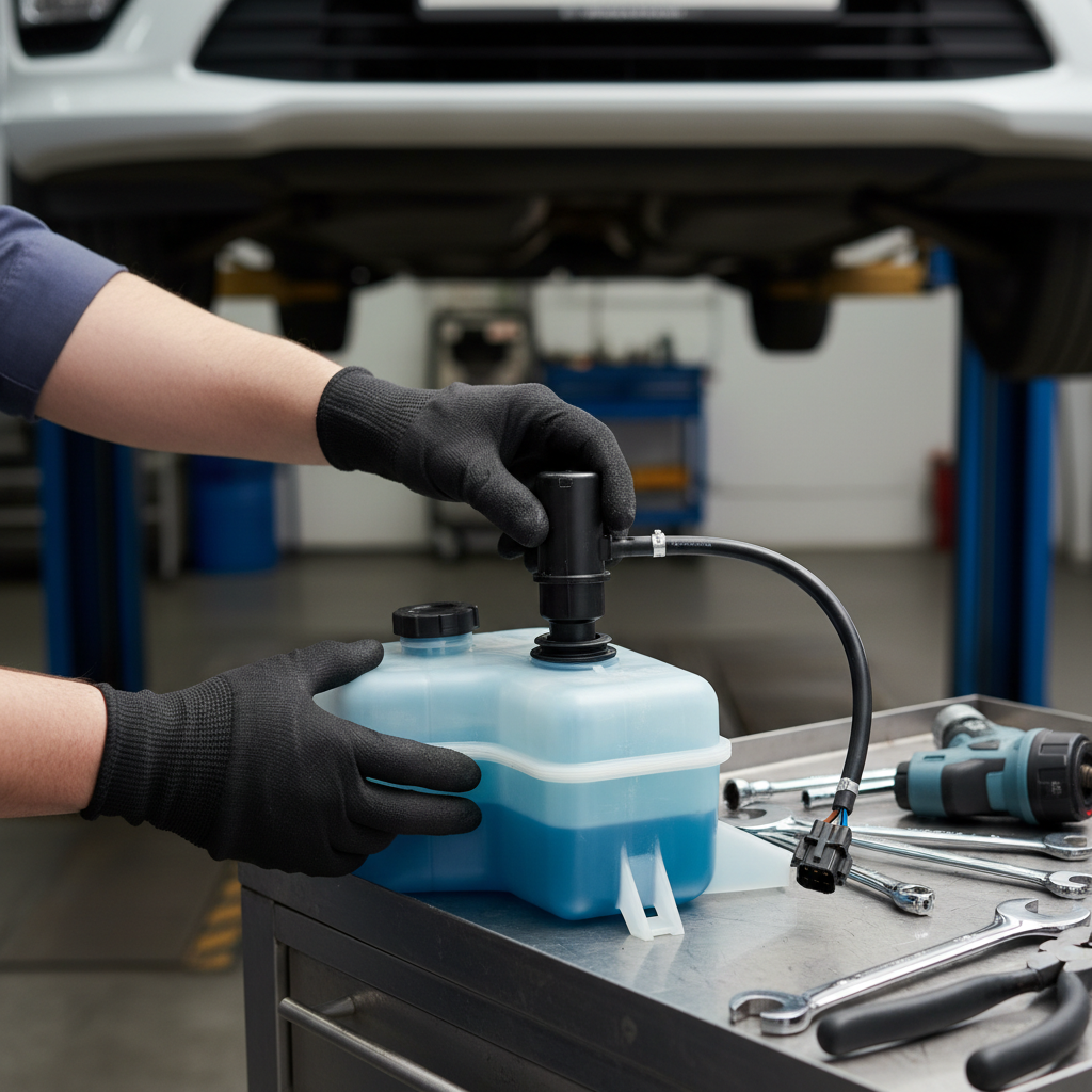 DIY replacement of windshield washer pump and grommet on washer reservoir