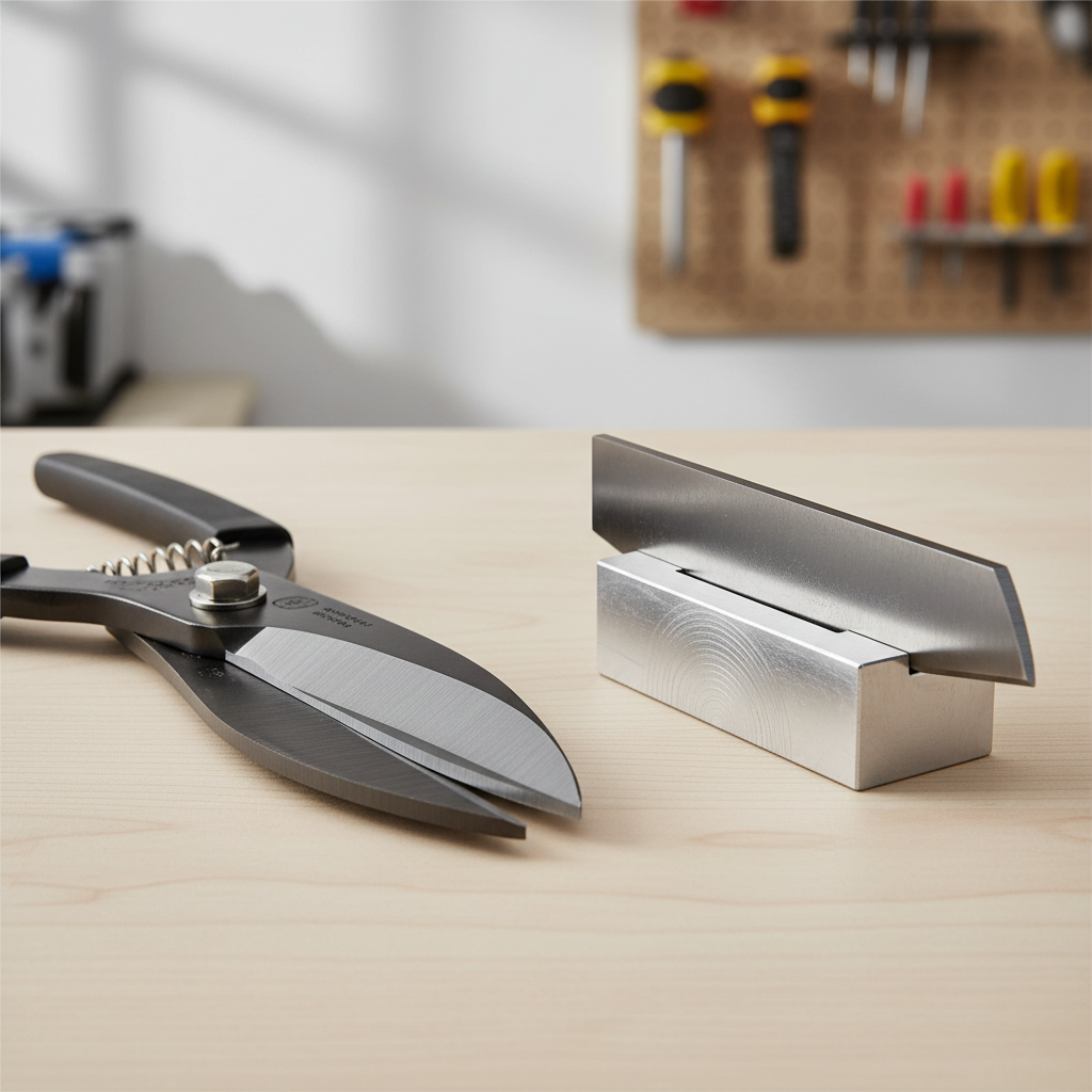 Close-up of bypass vs anvil lopper blade types