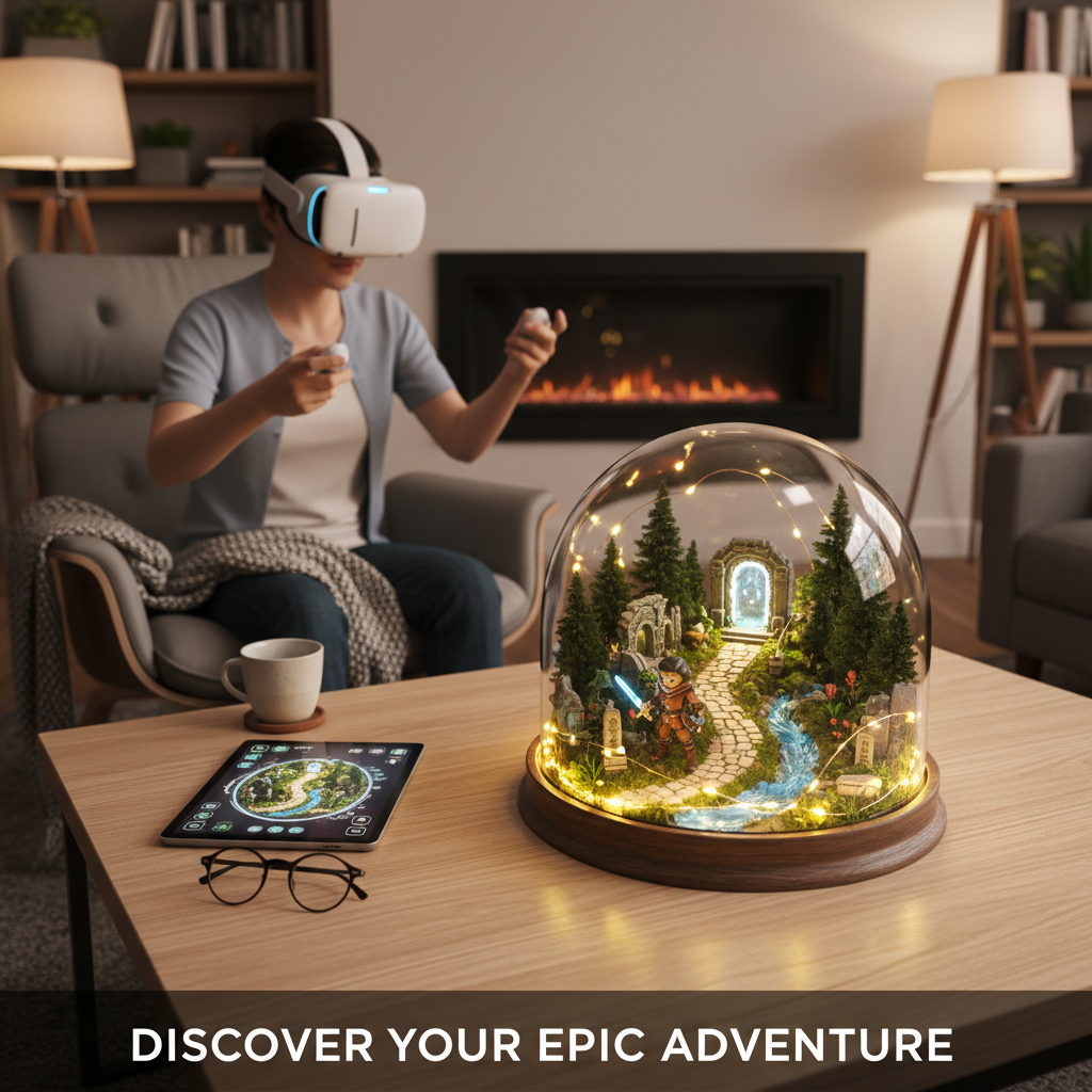 Tabletop diorama style VR adventure similar to Moss for comfort play