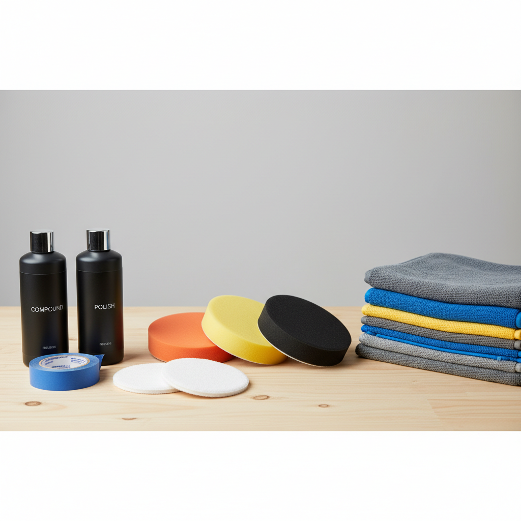 Car polishing pad types and compounds laid out for beginners