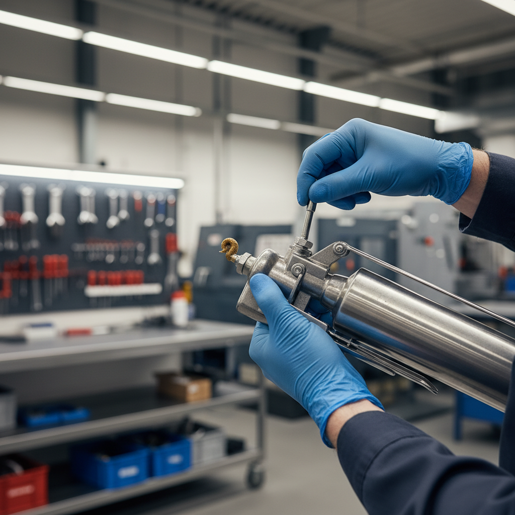 Purging air from grease gun using bleeder valve during priming