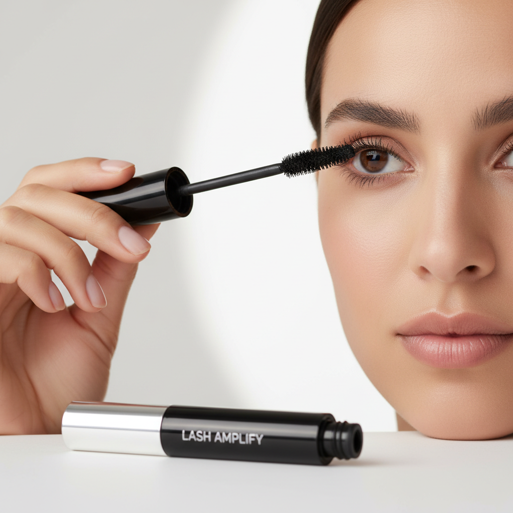 Applying mascara with a wiggle-and-lift technique for separated lashes