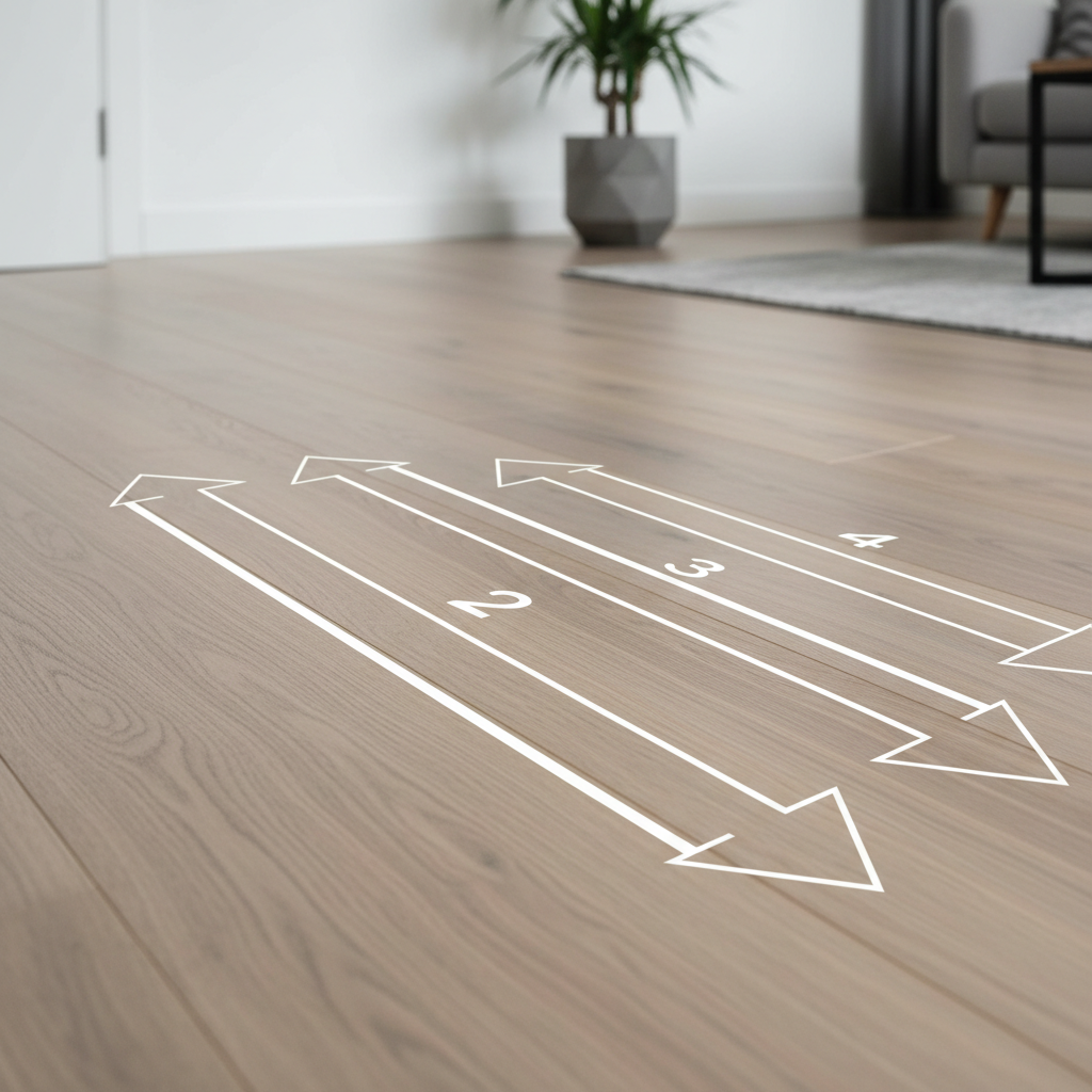 Proper belt sander sanding direction with the wood grain and overlapping passes