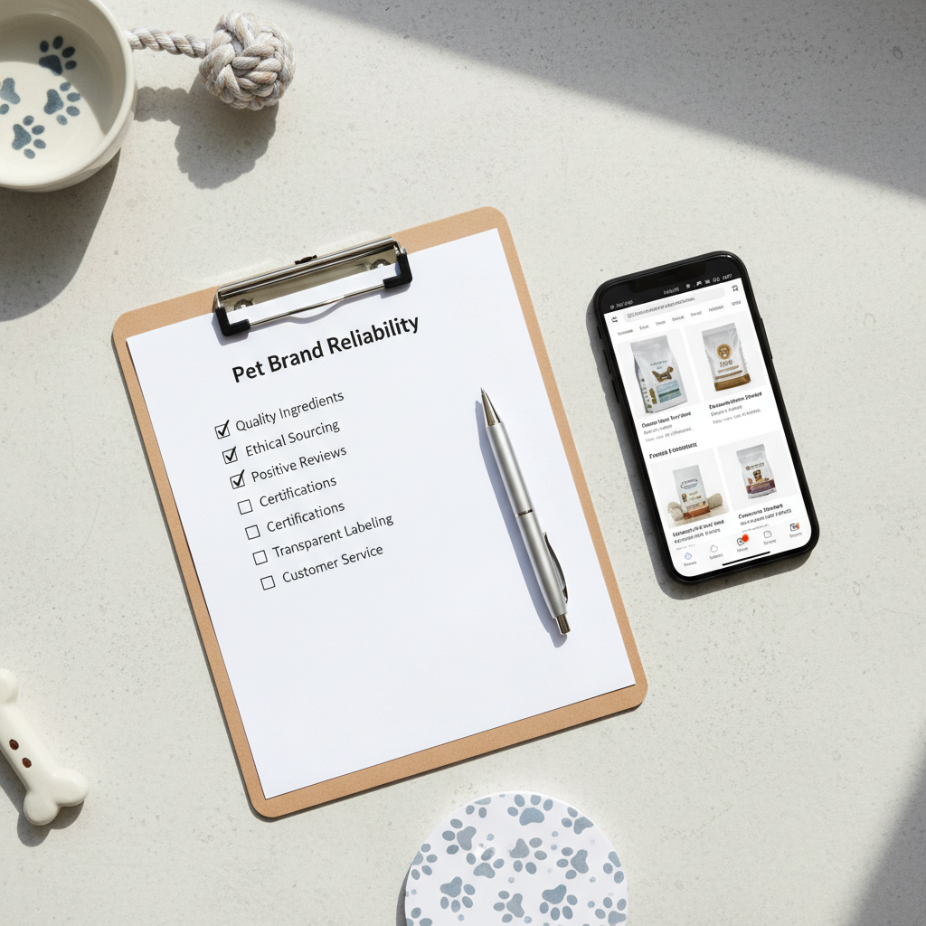 Checklist for evaluating pet brand reliability online