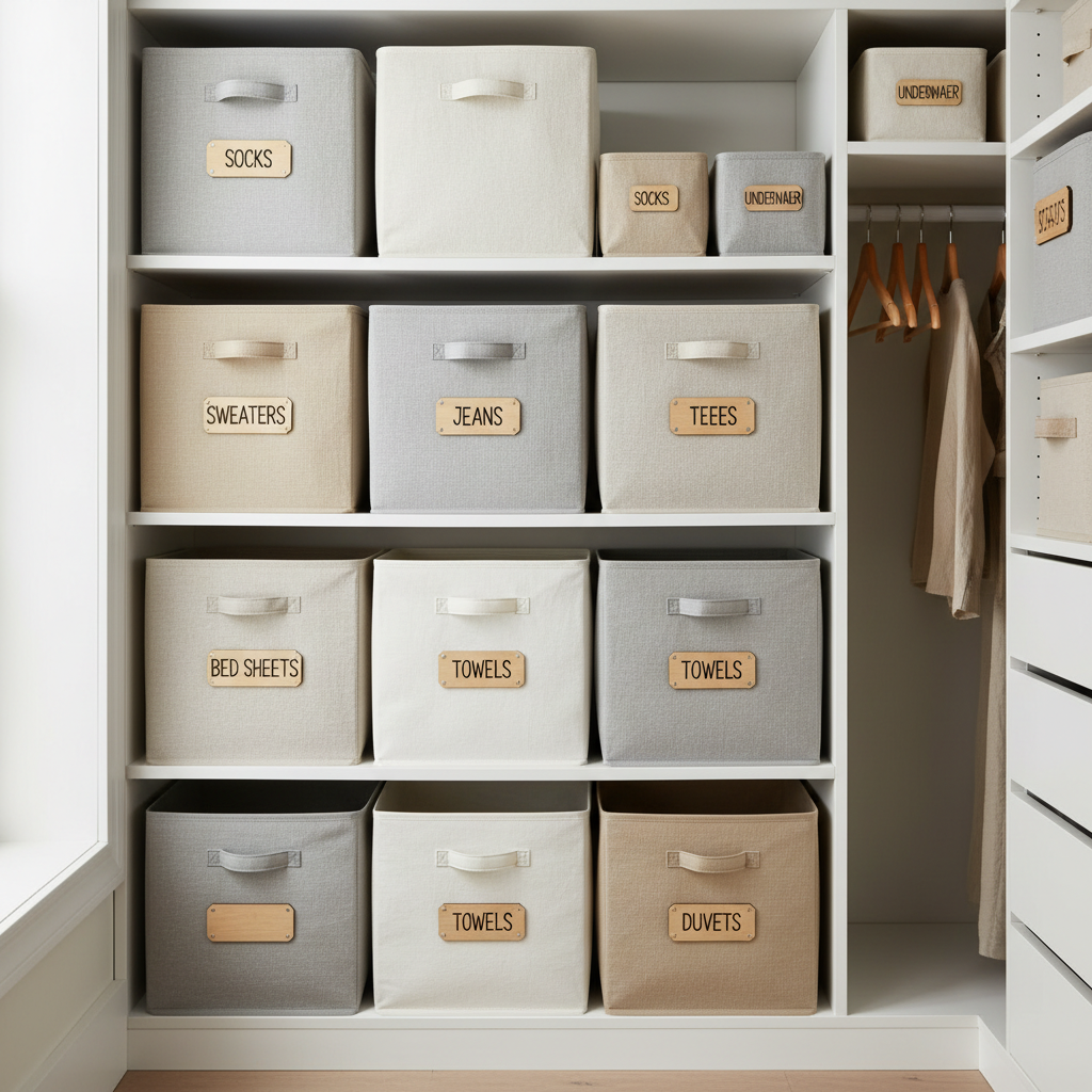 DIY Fabric Storage Boxes for Clothes and Linens