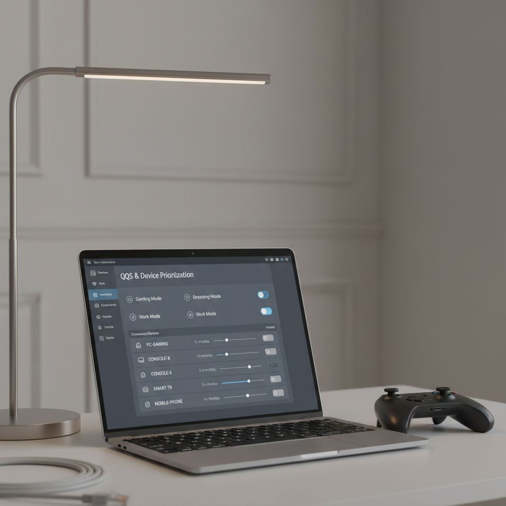 Router QoS settings to prioritize gaming traffic