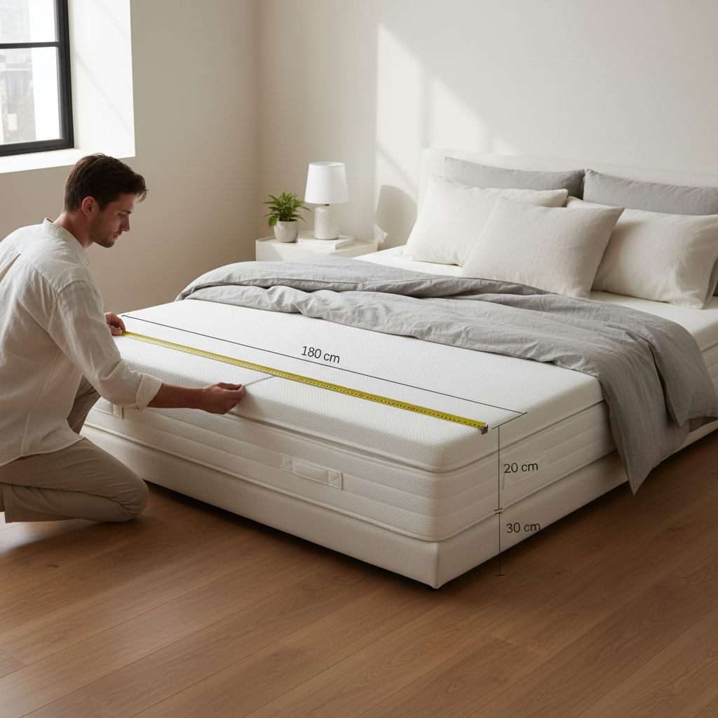 Measuring a mattress for correct bedding size and depth