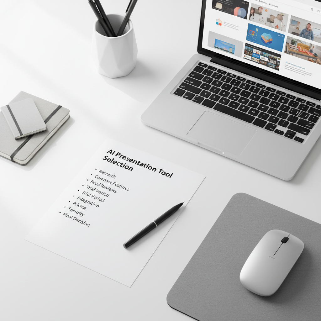 Checklist for choosing a free AI presentation maker online