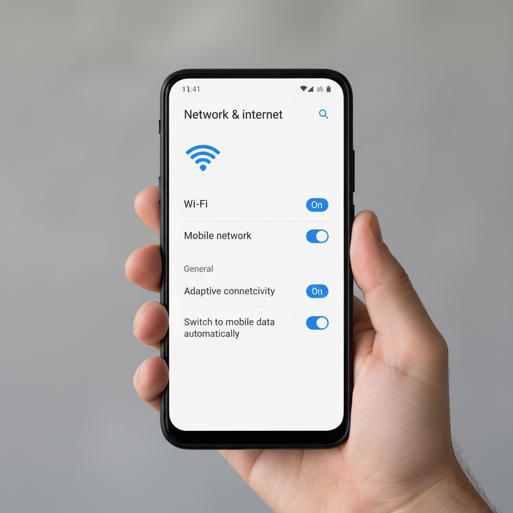 Android WiFi settings to stop automatic switching and drops