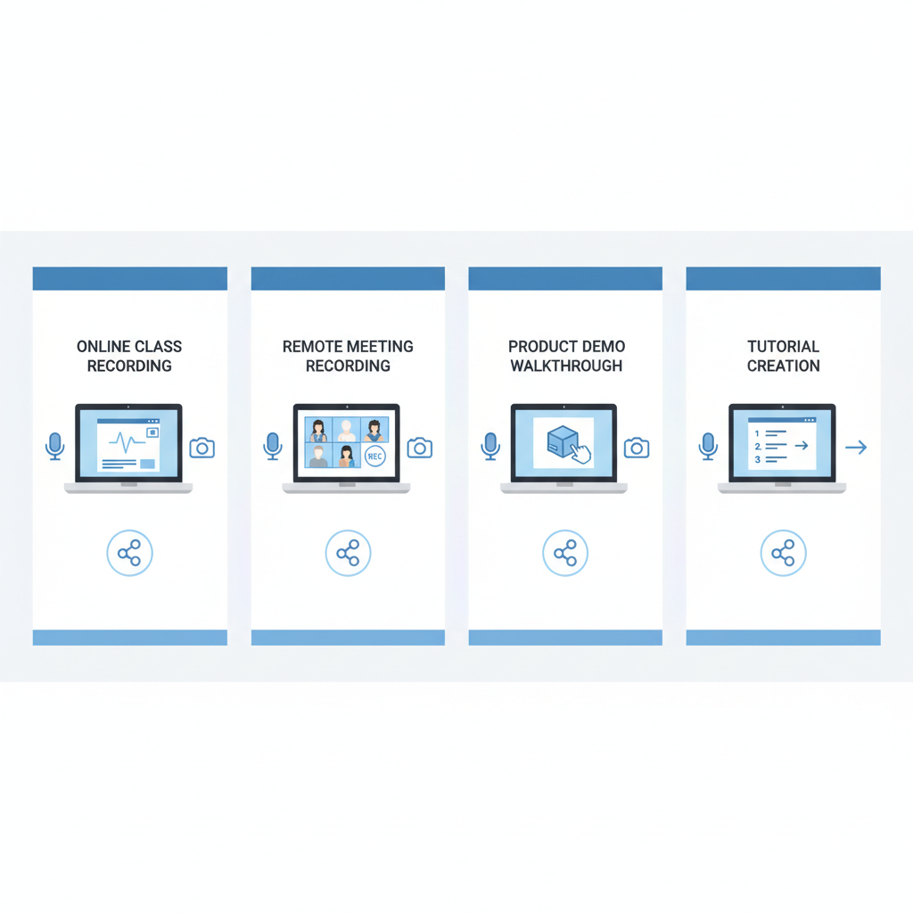Choosing a Chromebook screen recorder by use case: class, meeting, demo, tutorial