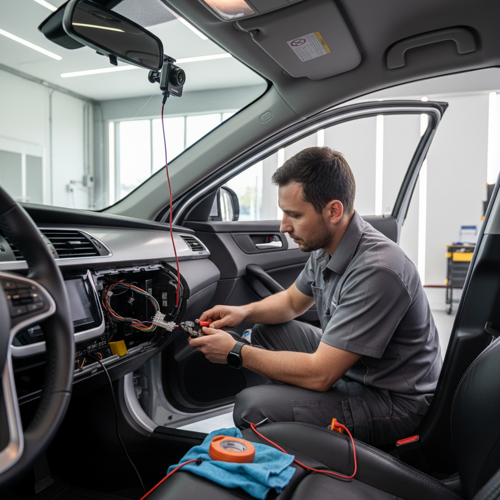 Hardwiring a budget dash cam for parking mode in a sedan