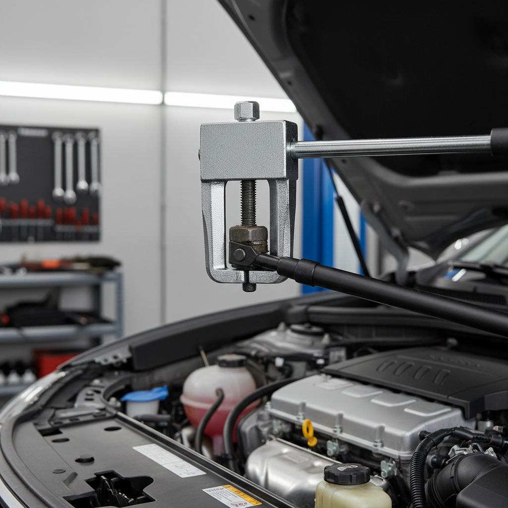 Wiper arm puller removing stuck windshield wiper arm from spline