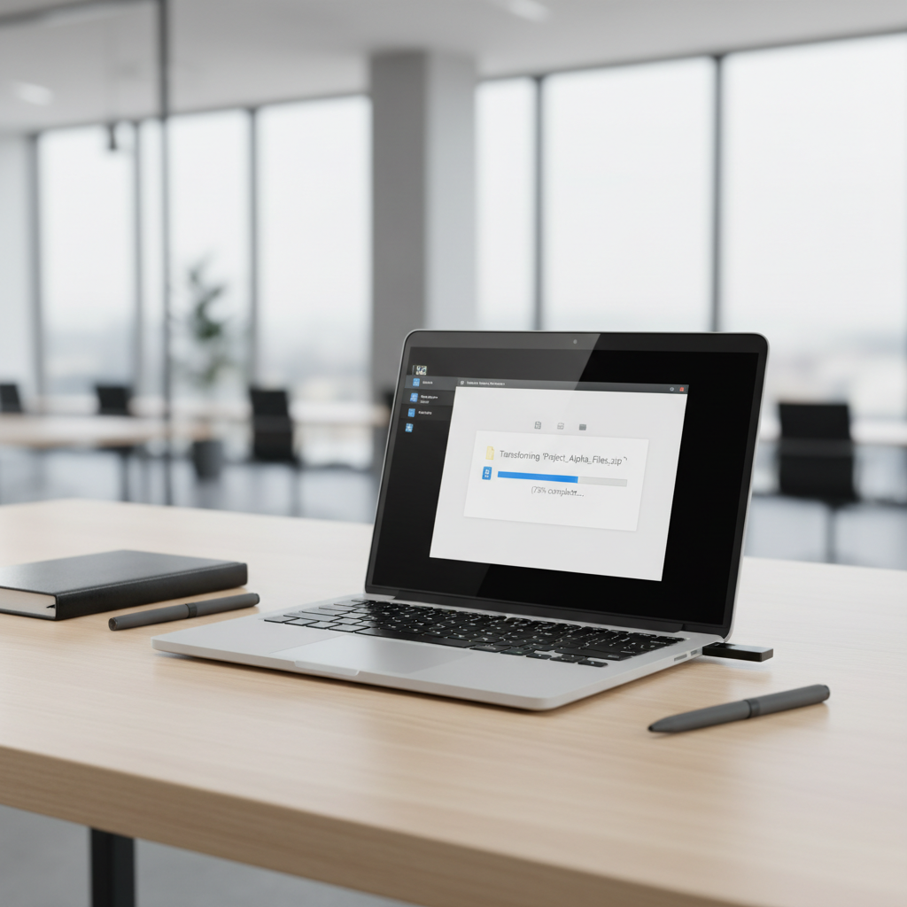 Slow USB file transfer troubleshooting on a laptop and USB flash drive