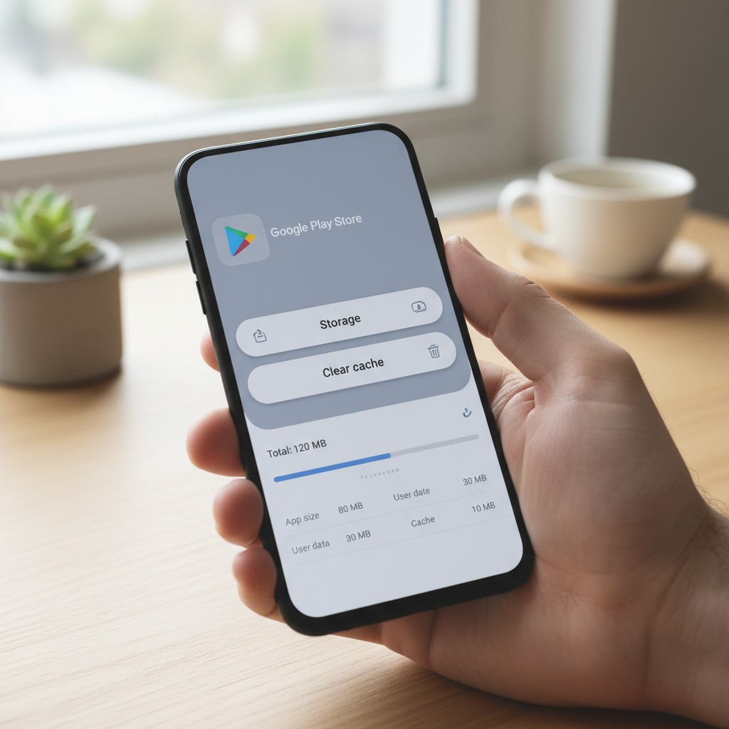 Android user clearing cache for Play Store and Package Installer in settings