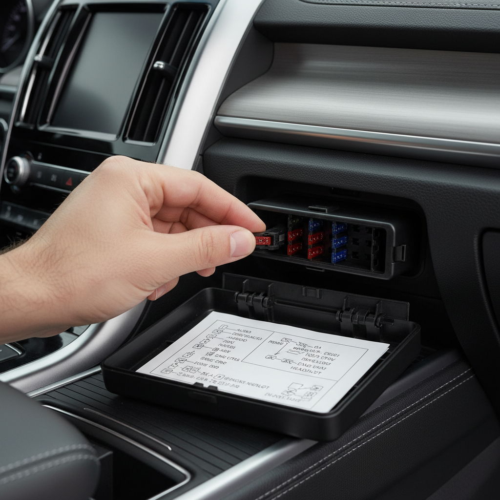 Checking car fuse box diagram for power door lock fuse