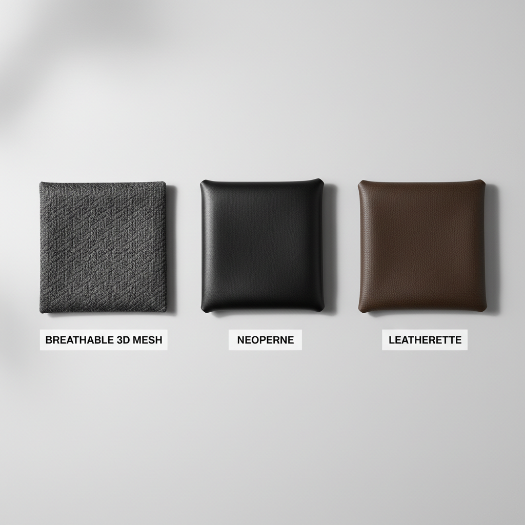 Comparison of summer car seat cover materials mesh vs neoprene vs leatherette