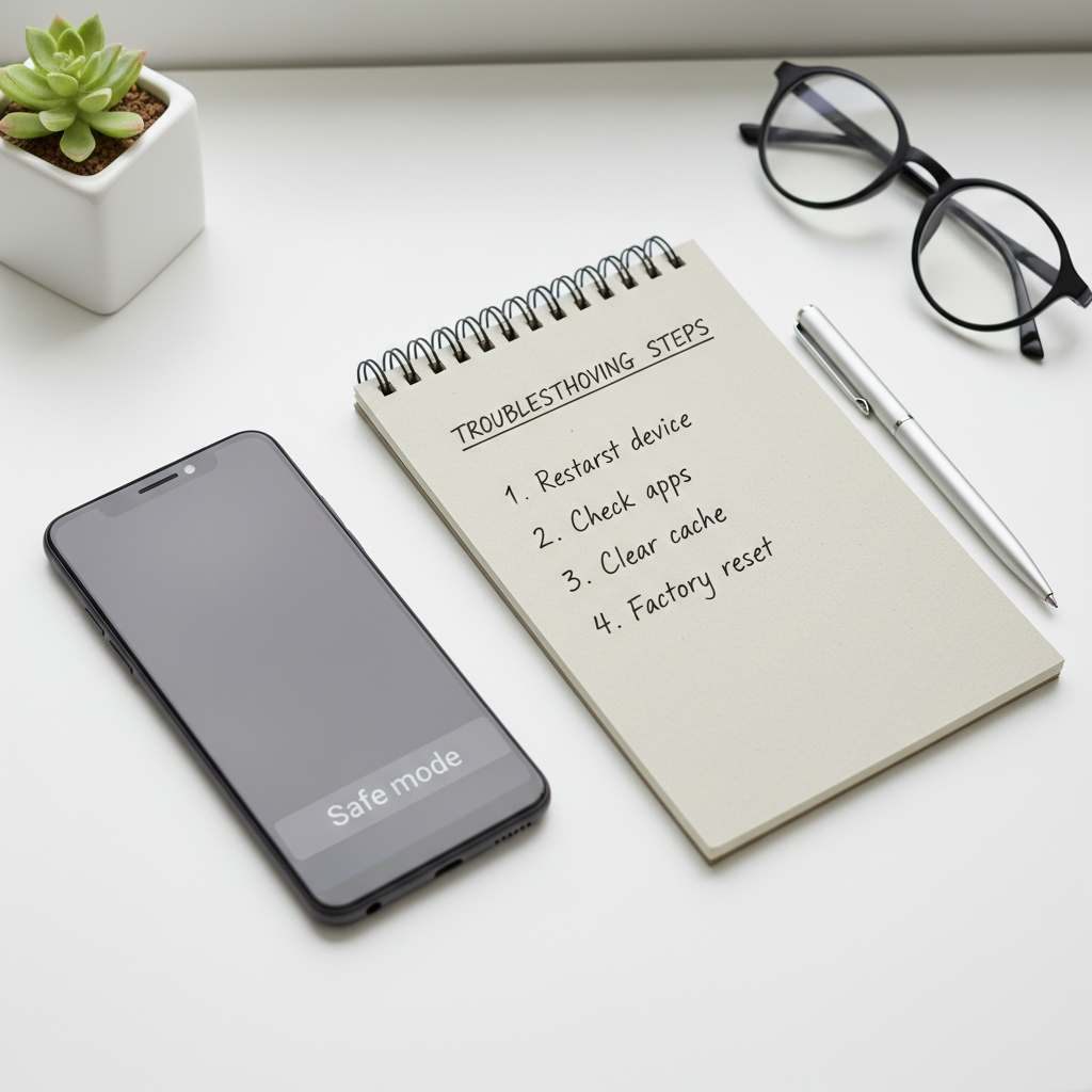 Android Safe Mode troubleshooting to isolate crashing app conflicts