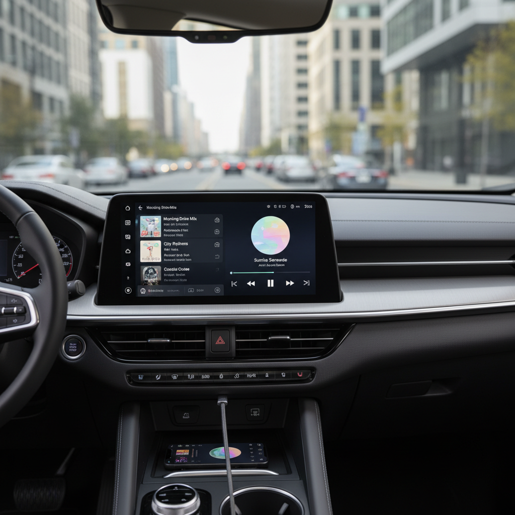 Listening to free music streaming apps in a car with Apple CarPlay and Android Auto