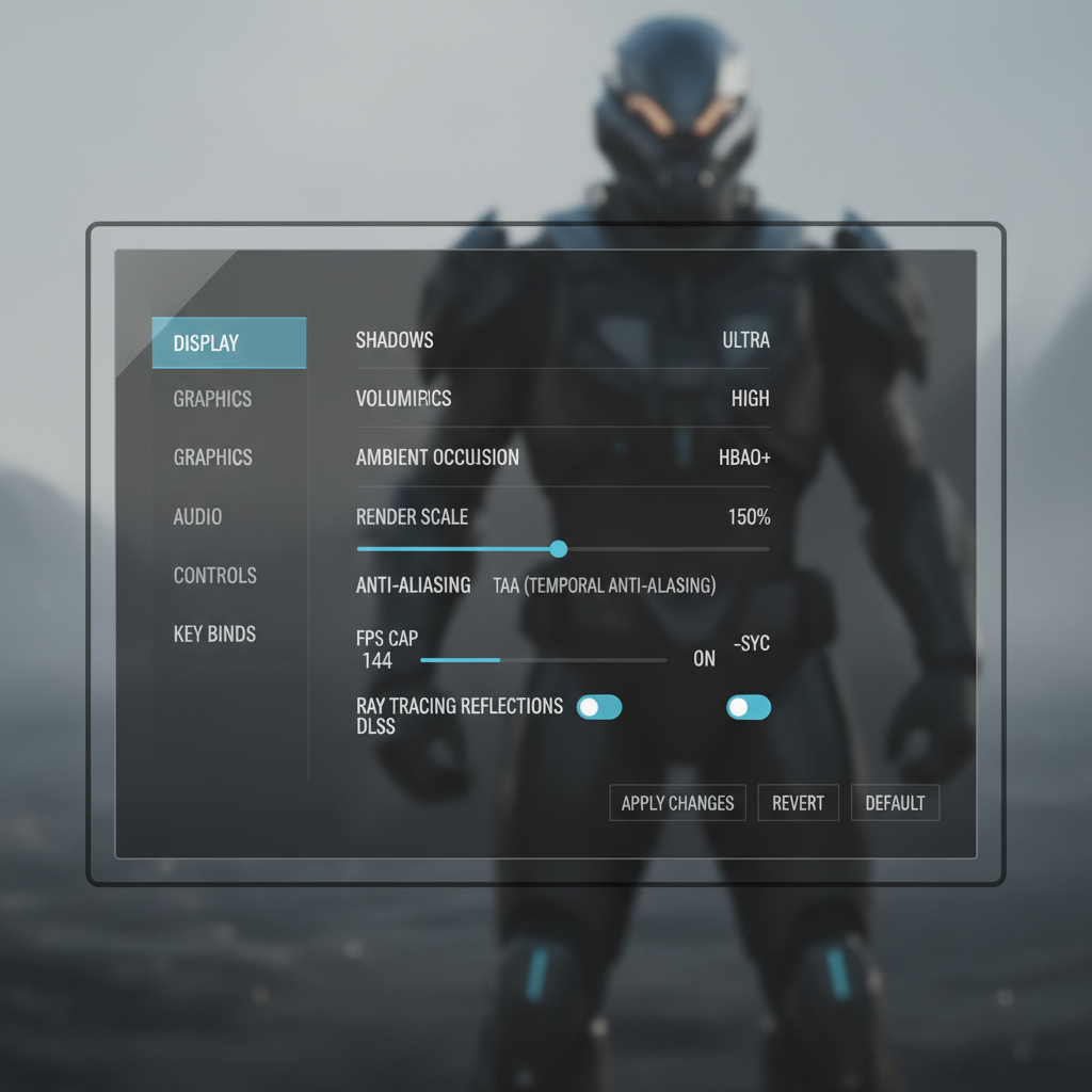 In-game graphics settings optimization for higher FPS on Steam