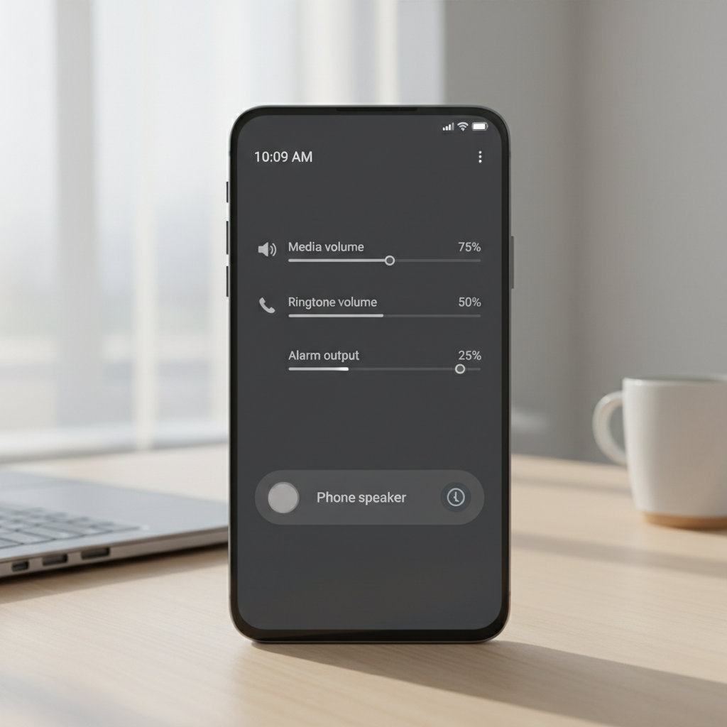 Android phone sound settings and volume sliders troubleshooting