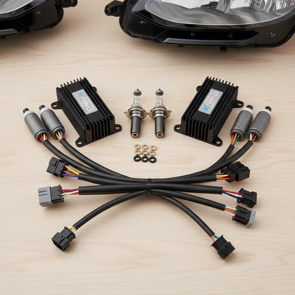 HID conversion headlight components bulb ballast igniter wiring