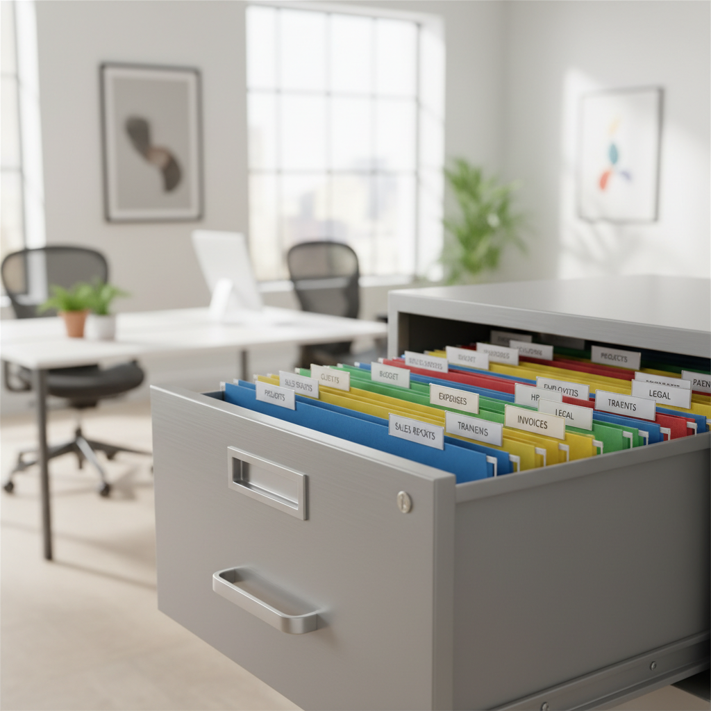 How to Organize Office Documents in File Folders