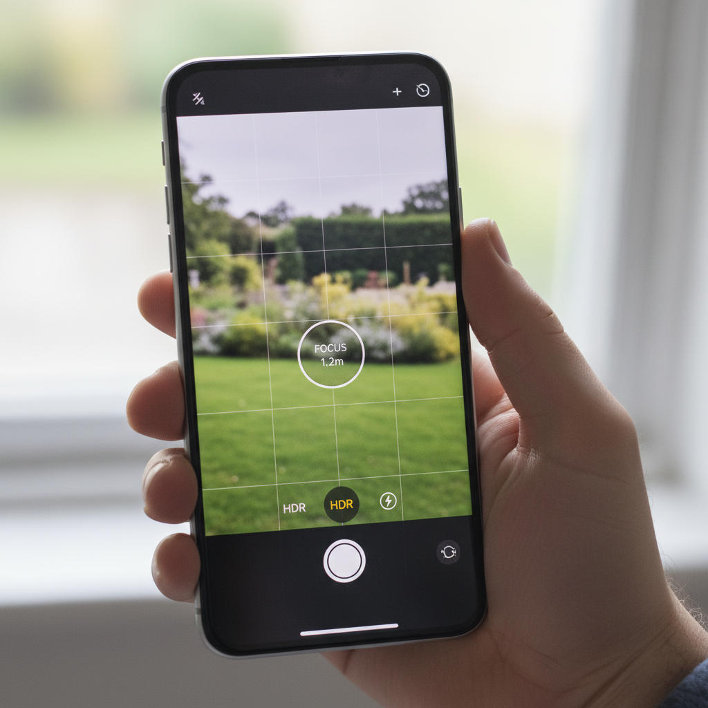 Smartphone camera settings screen showing exposure and focus controls