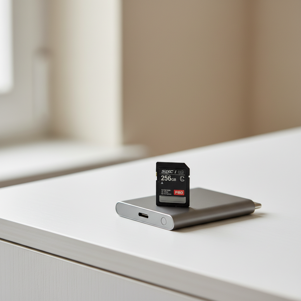 SD card and USB reader used for troubleshooting