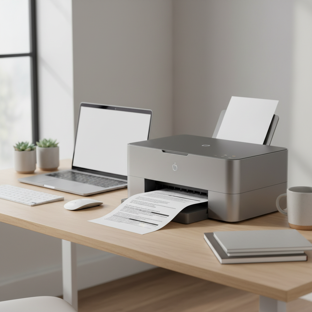 Home office printer producing faded and streaky pages for troubleshooting