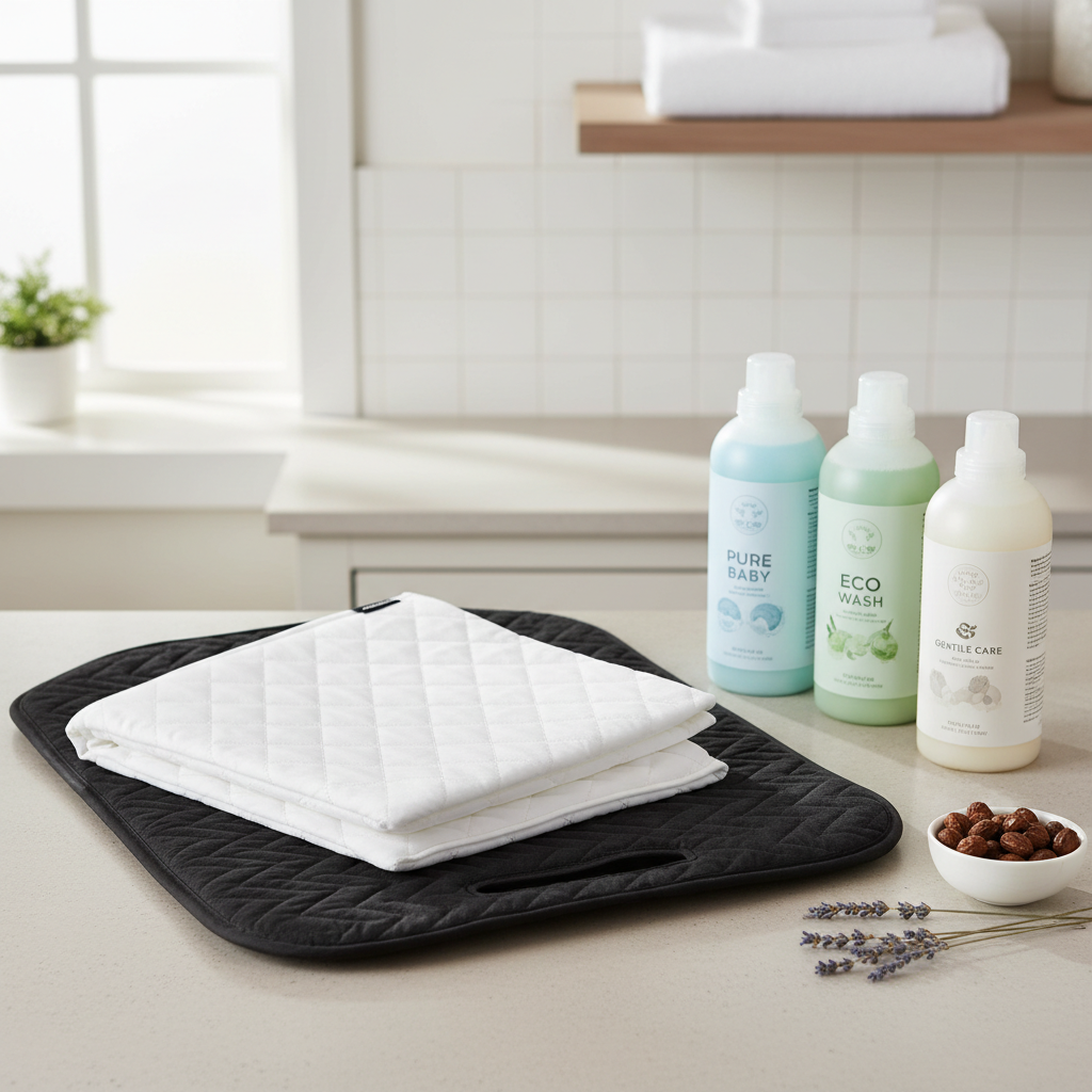 Washable car seat liner and seat protector laid out for cleaning routine