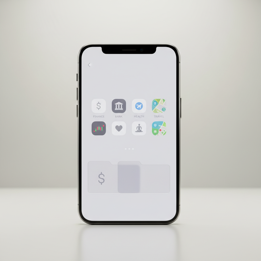Clean phone home screen after deleting unused apps with organized folders