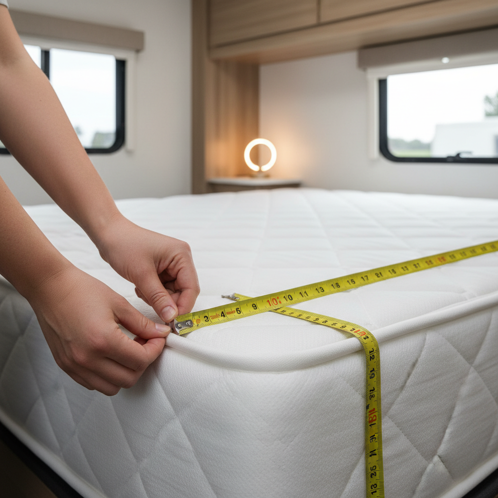 RV mattress measurement for short queen topper fit