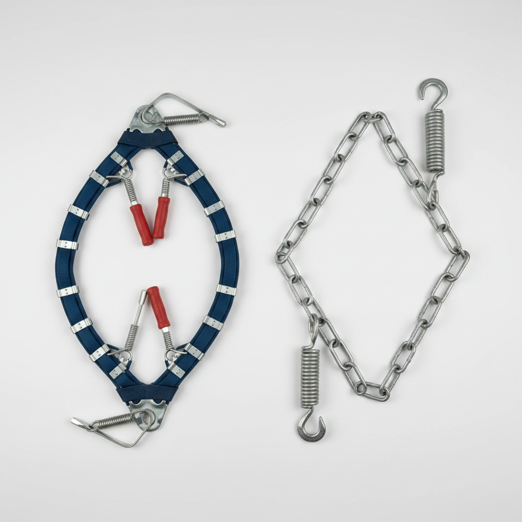 Comparison of cable chains and link chains for small cars