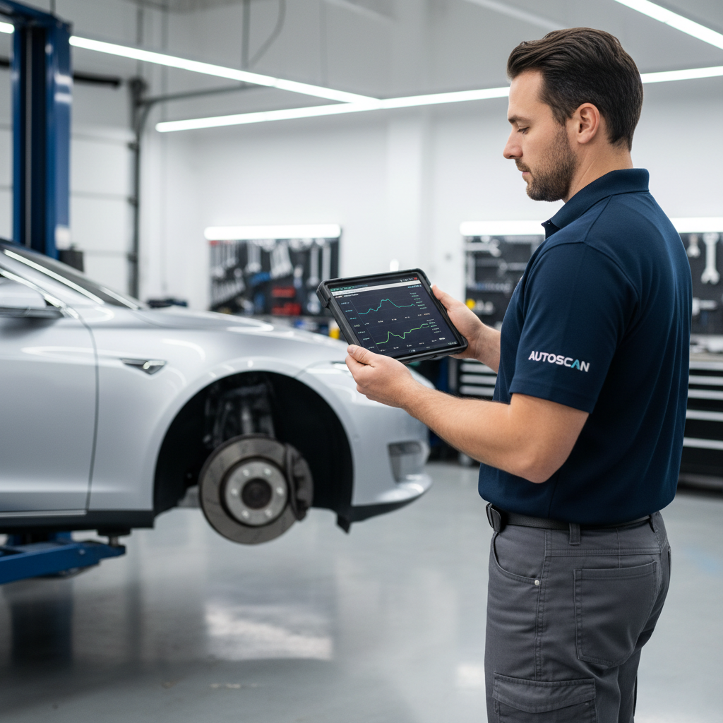 Using an ABS scan tool to view live wheel speed sensor data