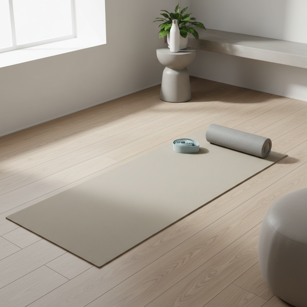 Pilates Training mat setup for core and posture practice